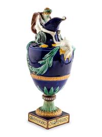 A Wedgwood Majolica 'Water' Ewer