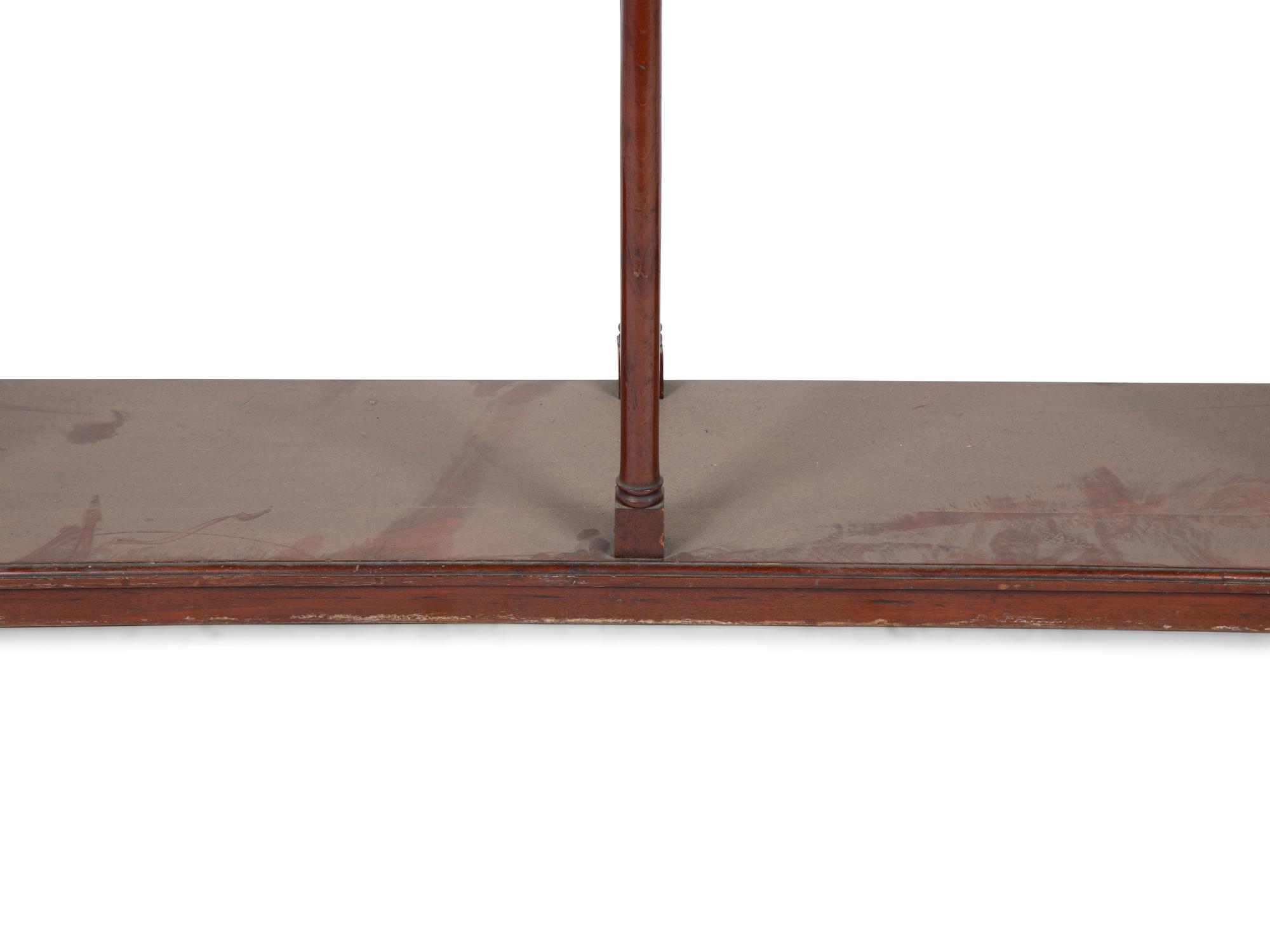 An English Brass and Mahogany Newspaper and Umbrella Stand — LATE 19TH CENTURY