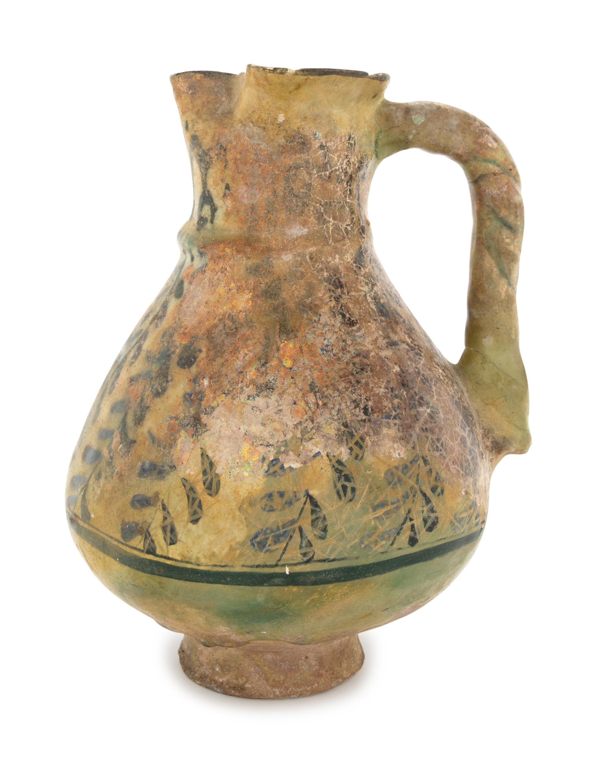 A Persian Lustre Pottery Jug