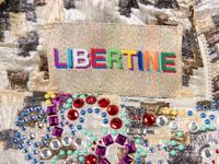 LIBERTINE, EMBELLISHED BROCADE MINIDRESS