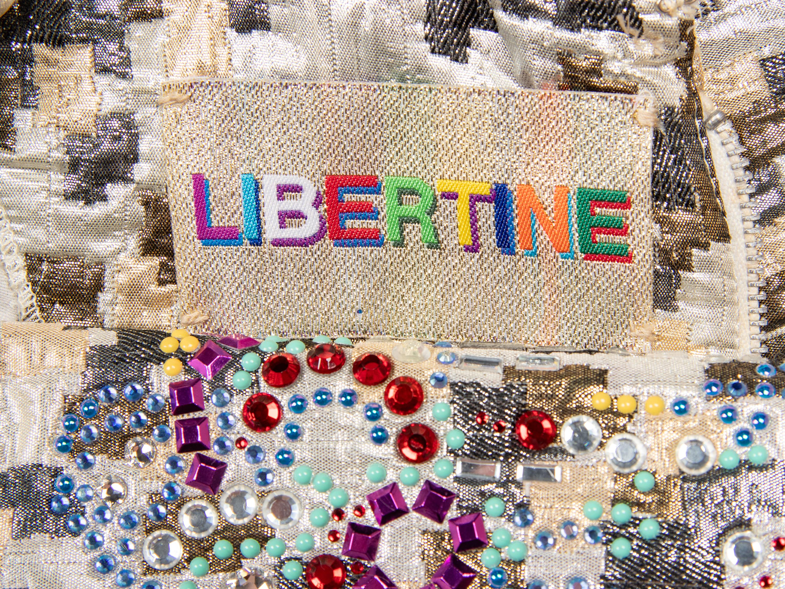 LIBERTINE, EMBELLISHED BROCADE MINIDRESS
