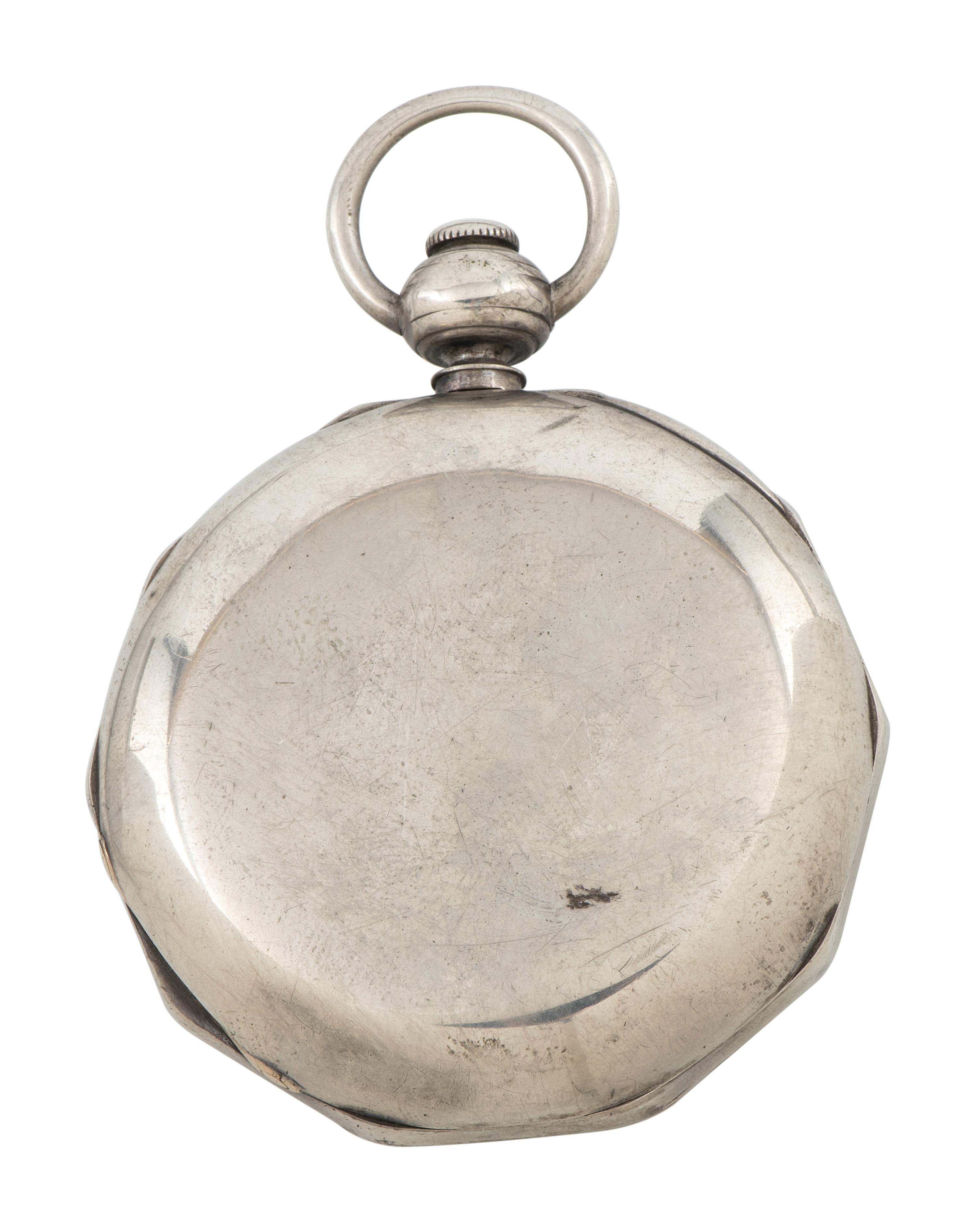 [CIVIL WAR]. Civil War-era pocket watch with patriotic motif. Waltham, MA: American Watch Co., ca 1863.