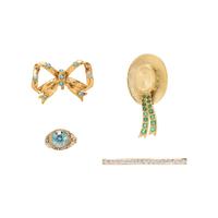 COLLECTION OF YELLOW GOLD AND MULTIGEM JEWELRY