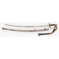 Unmarked US Model 1860 Light Cavalry Saber with Leather Saber Knot
