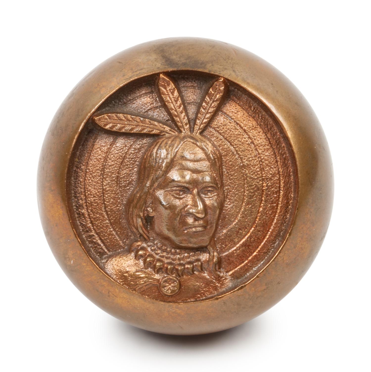 American Brass Indian Head Doorknob