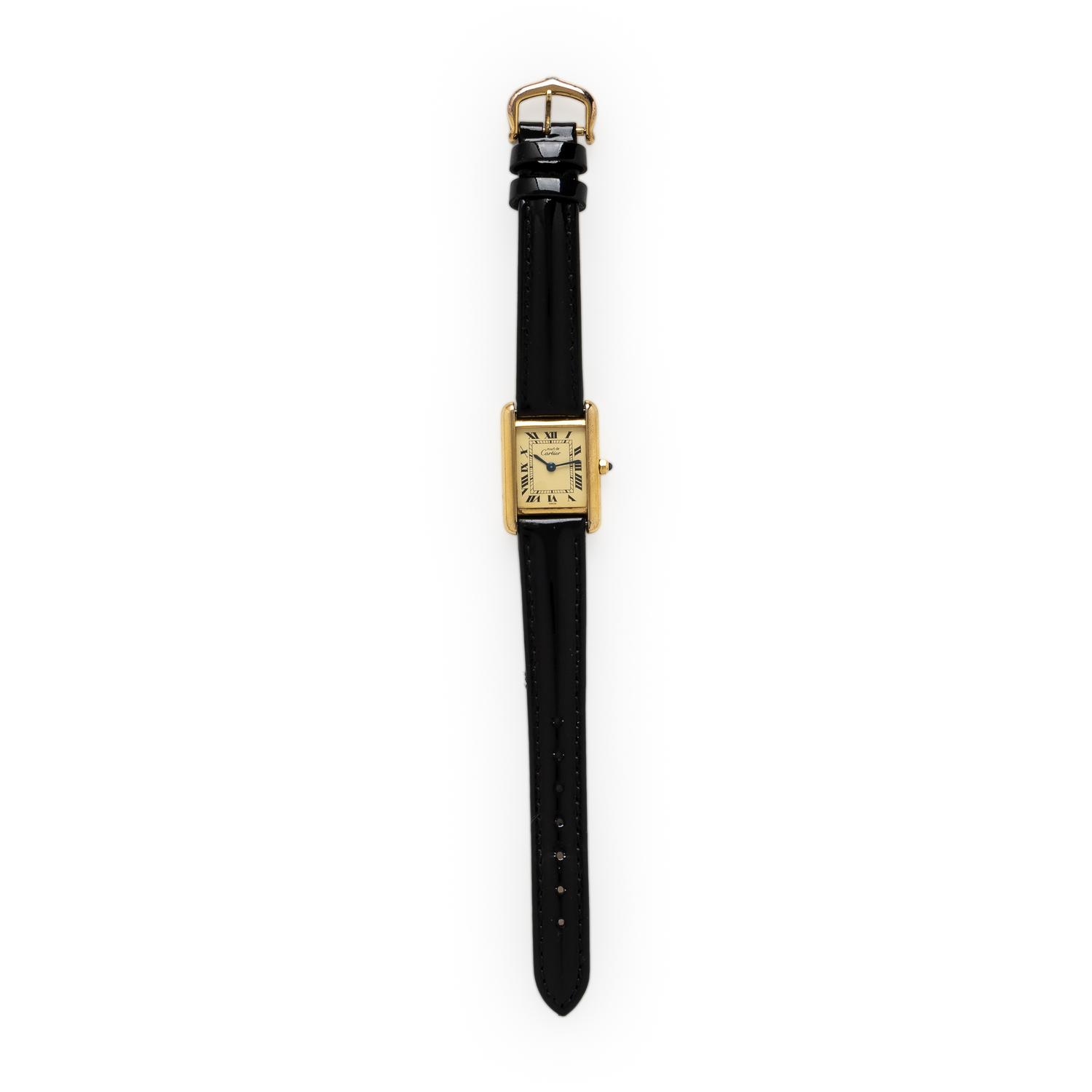 Cartier, Ref. 366001, 'Must de Cartier' Vermeil Tank Watch