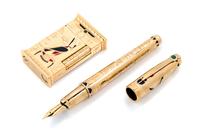 An S.T. Dupont Pharaoh Limited Edition Fountain Pen and Lighter