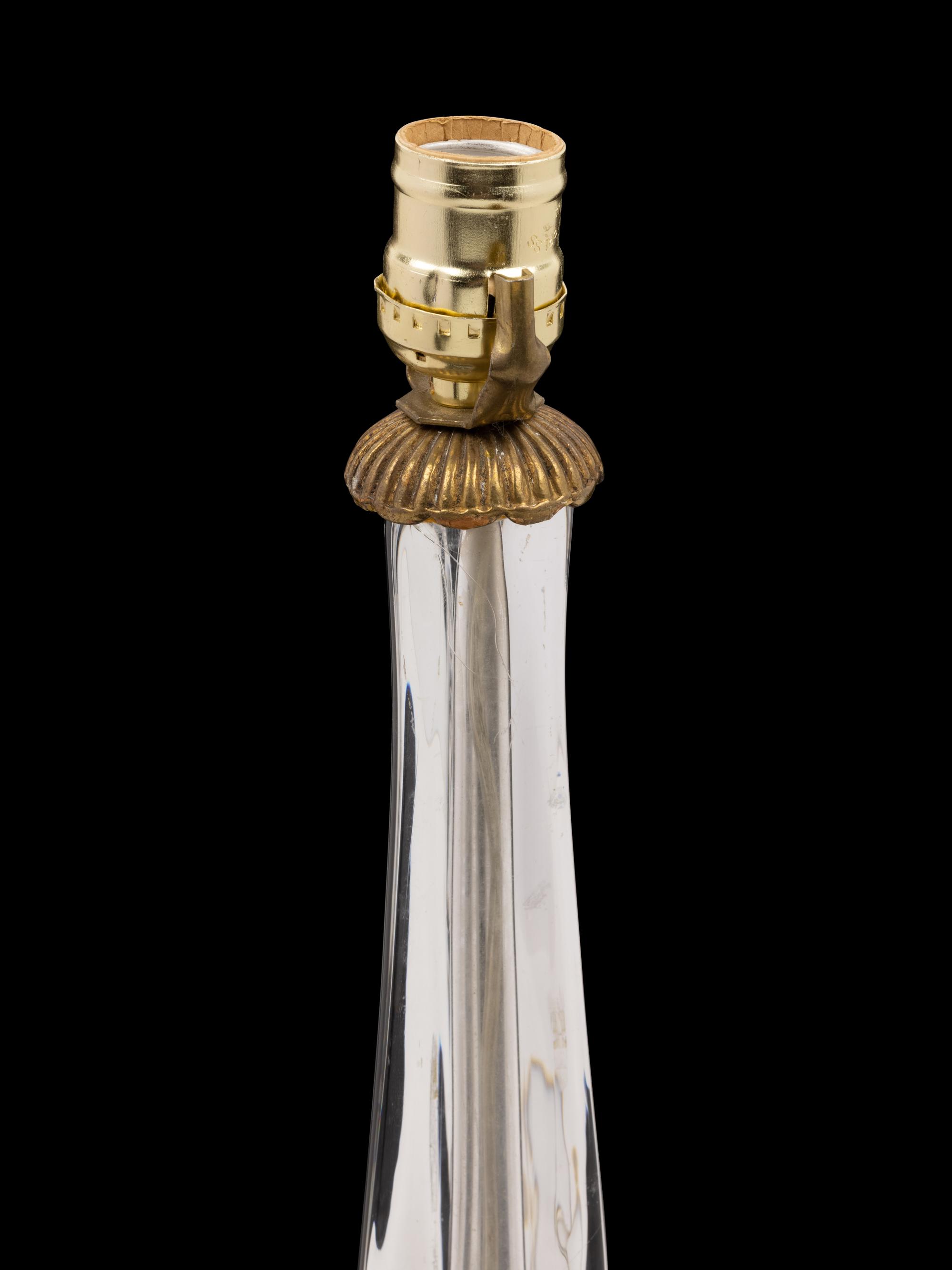 A Daum Glass Table Lamp