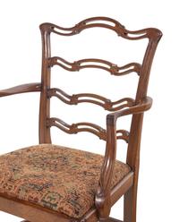 A Set of Eight George III Style Mahogany Chairs