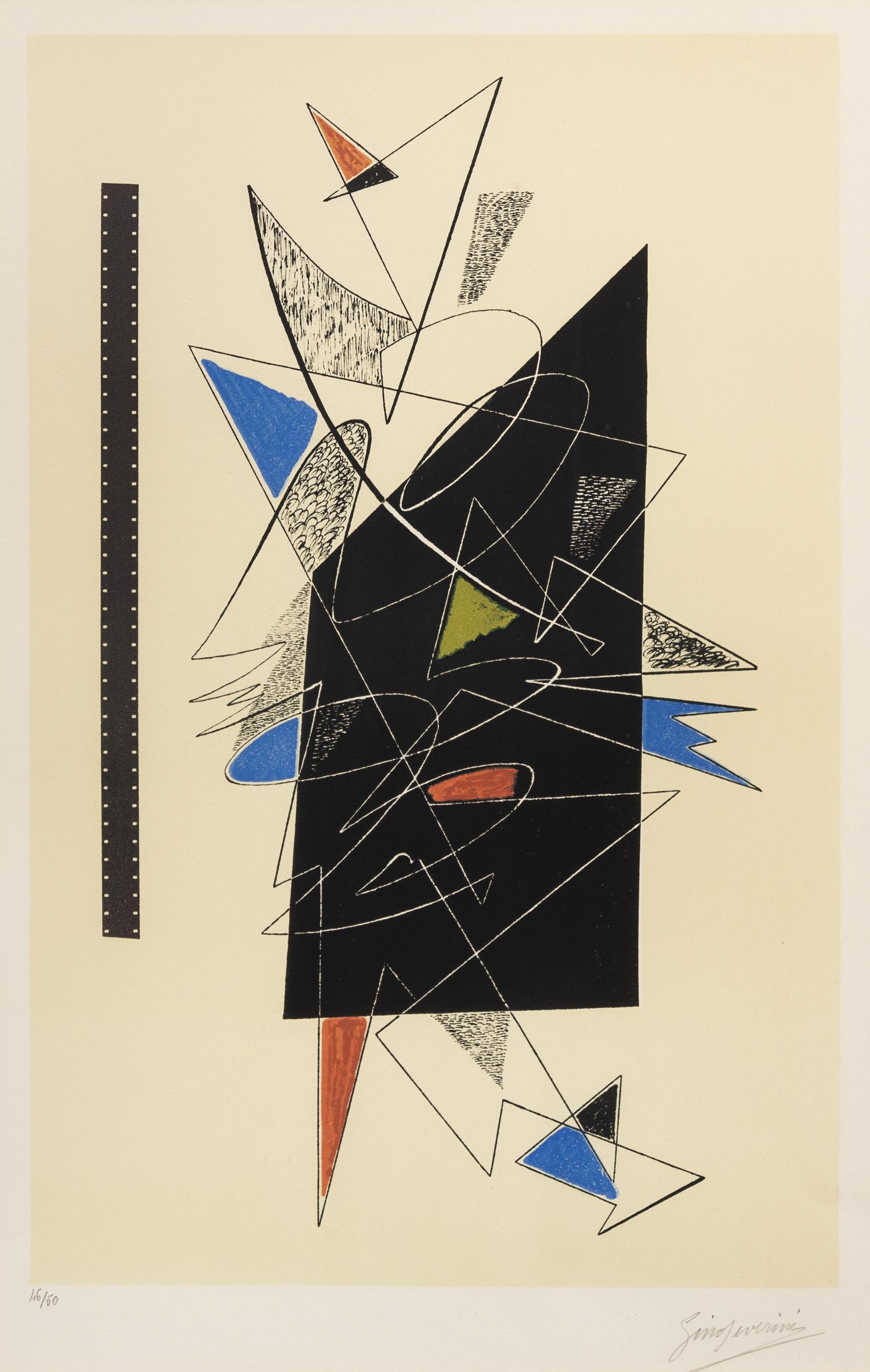 Gino Severini, (Italian, 1883-1966), Abstract Composition