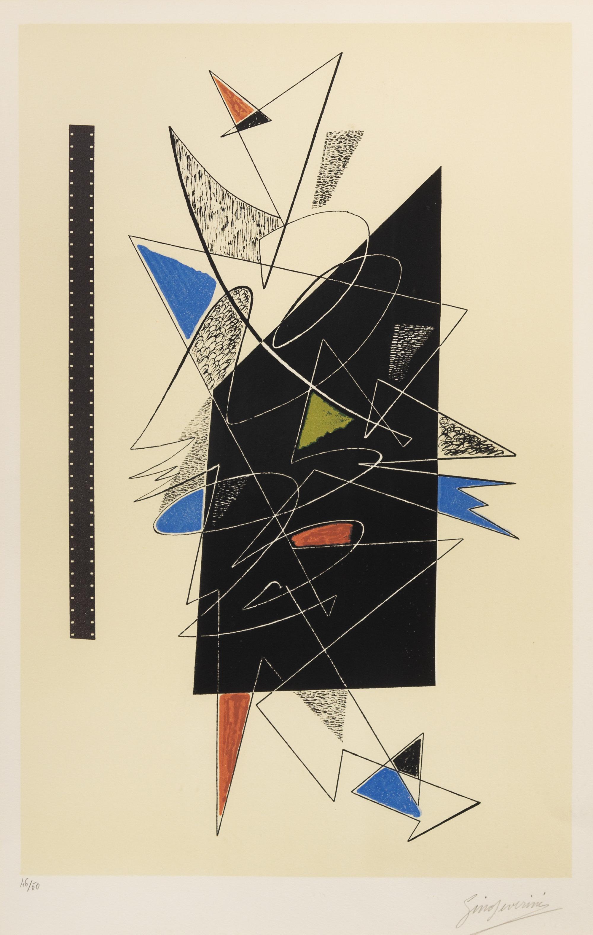 Gino Severini, (Italian, 1883-1966), Abstract Composition