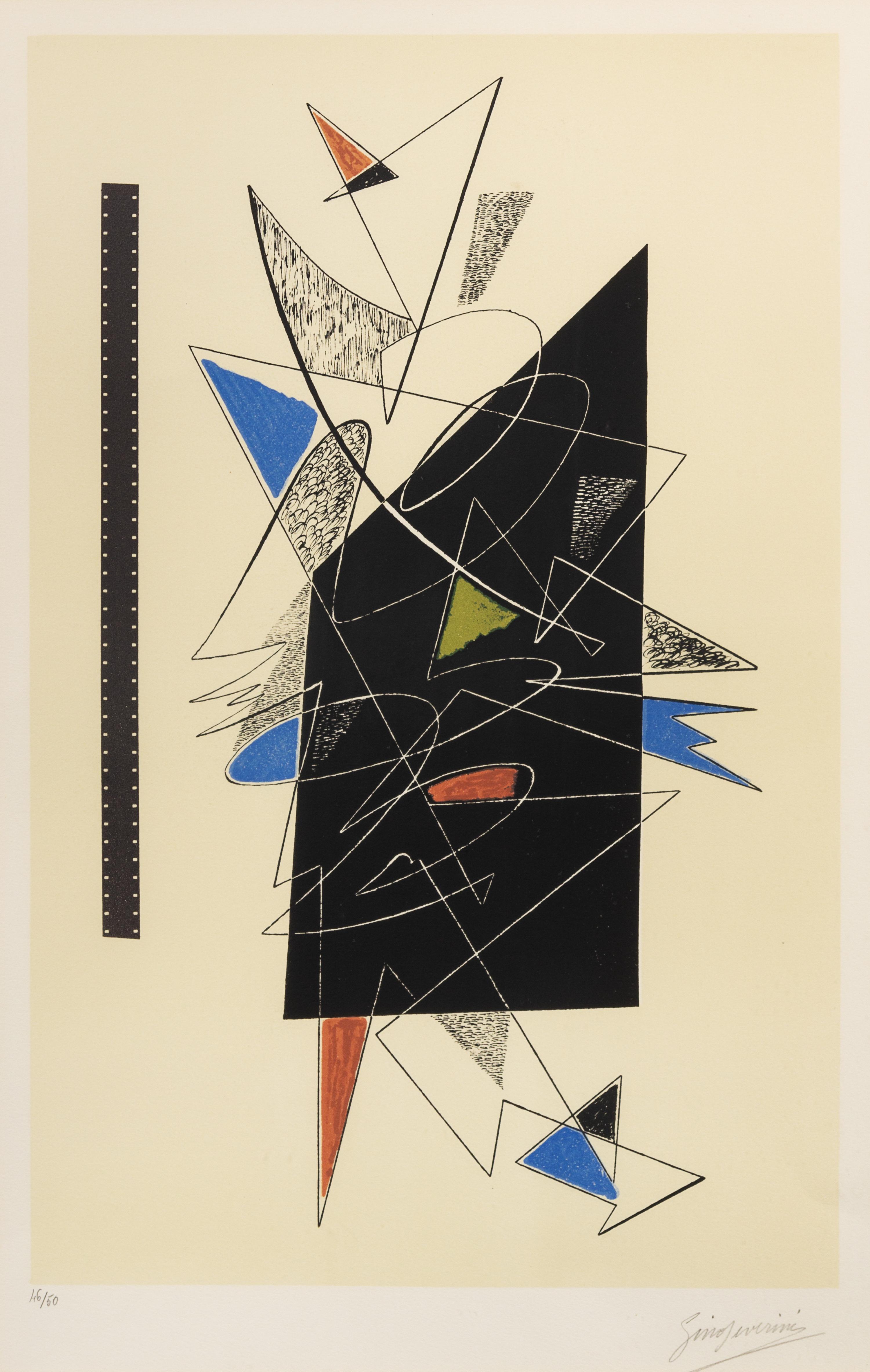 Gino Severini, (Italian, 1883-1966), Abstract Composition