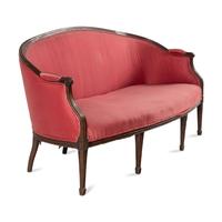 A Louis XVI Walnut Settee