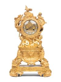 A French Gilt Bronze Mantel Clock