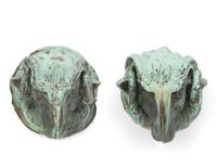 A Pair of Tole Ram's Heads
