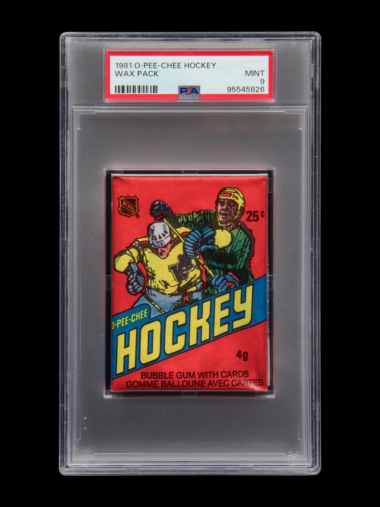 A Sealed Unopened Wax Pack of 1981-82 O-Pee-Chee Hockey Cards (PSA 9 MINT)