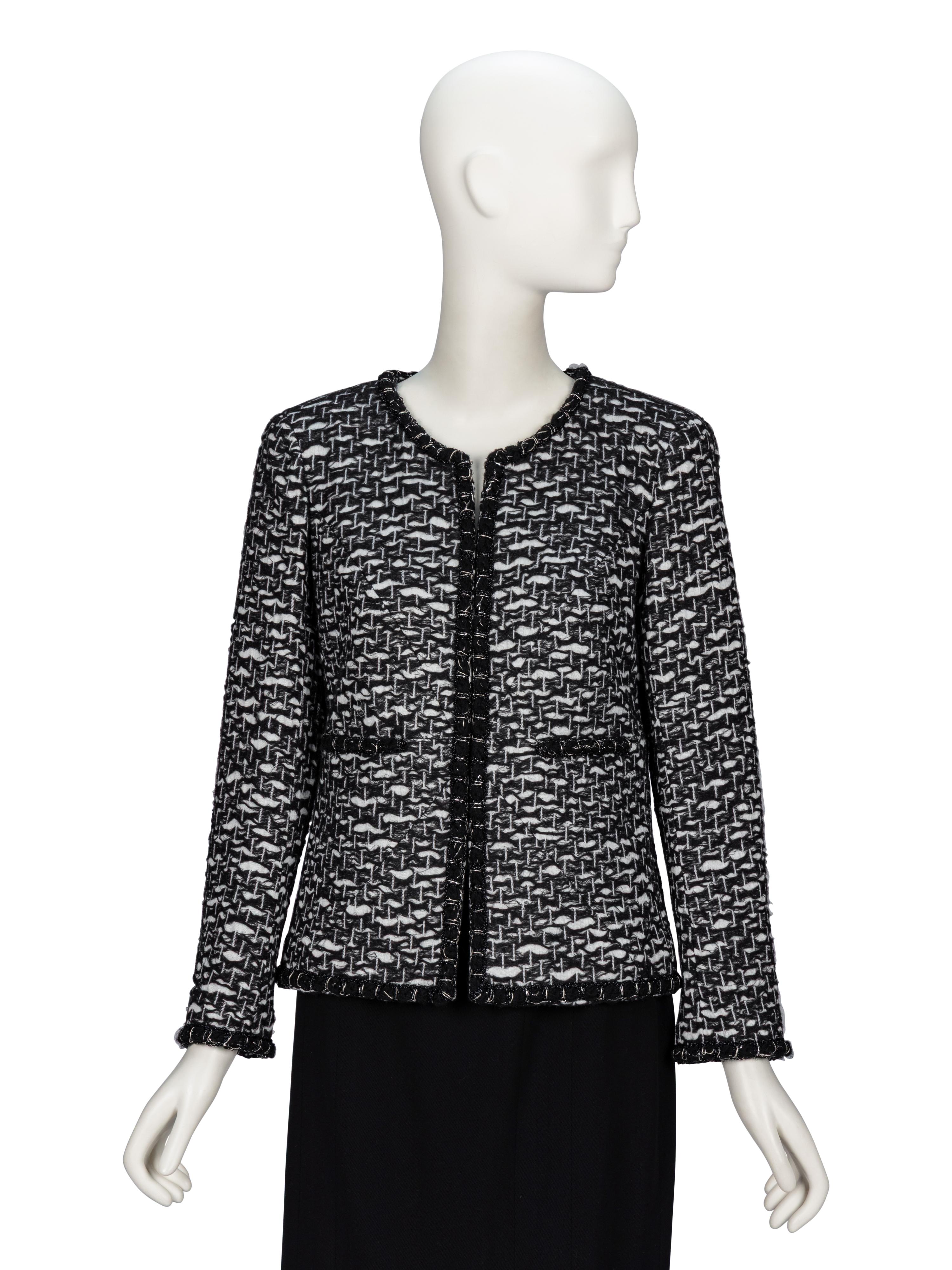 Chanel, Black & White Tweed Jacket
