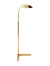 A Contemporary Brass Floor Lamp