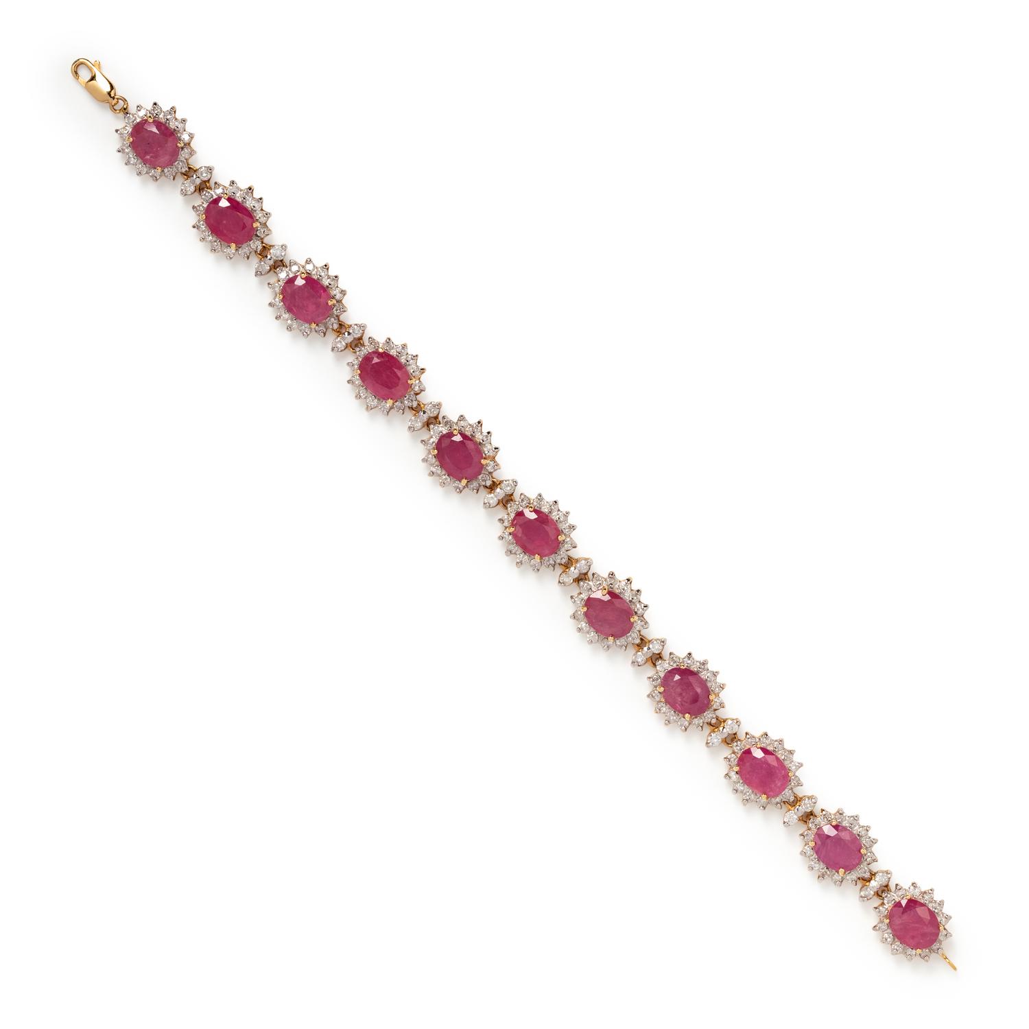 RUBY AND DIAMOND BRACELET