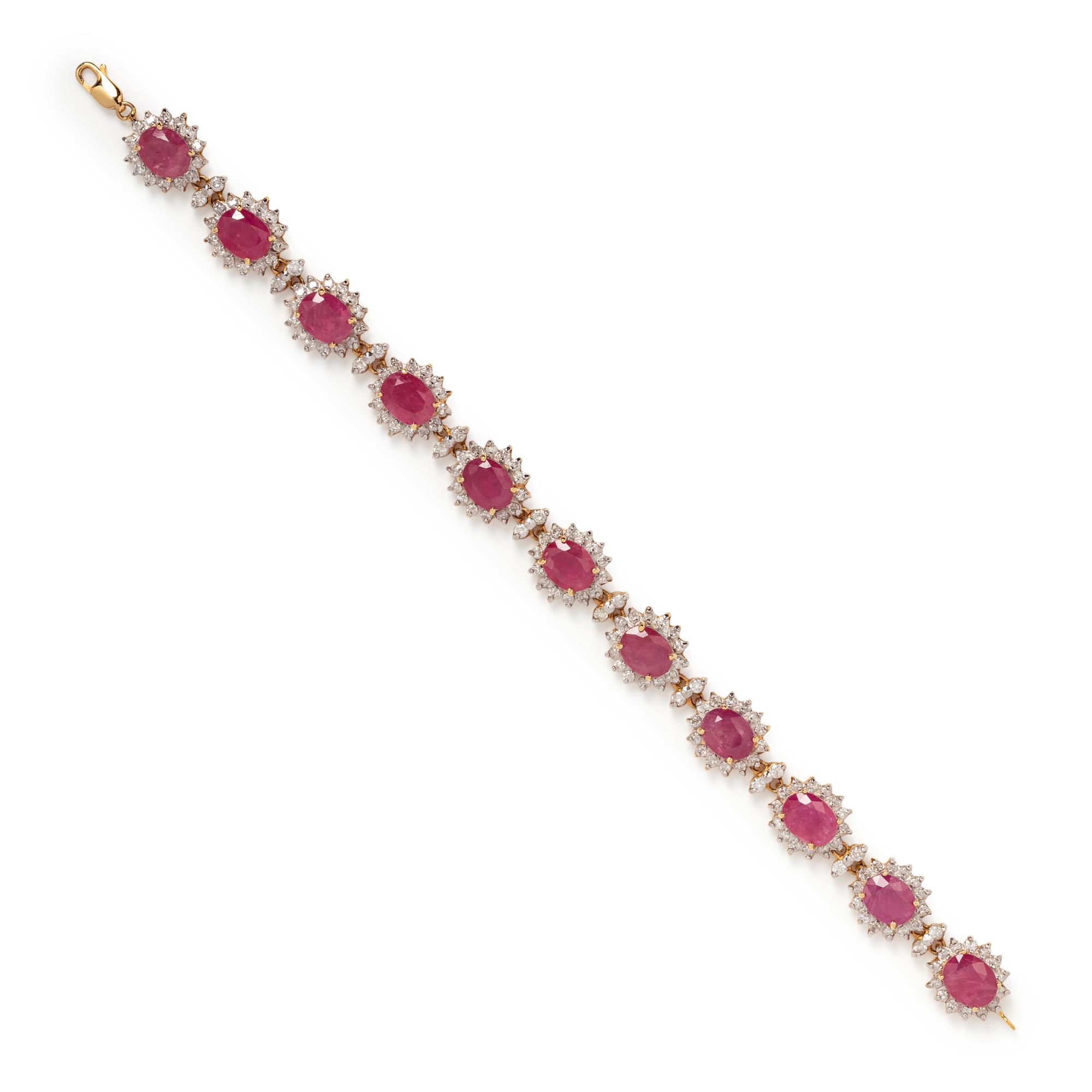 RUBY AND DIAMOND BRACELET