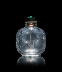 A Chinese Hair-Crystal Snuff Bottle