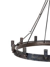 A Set of Four Twelve-Light Ring Fixtures