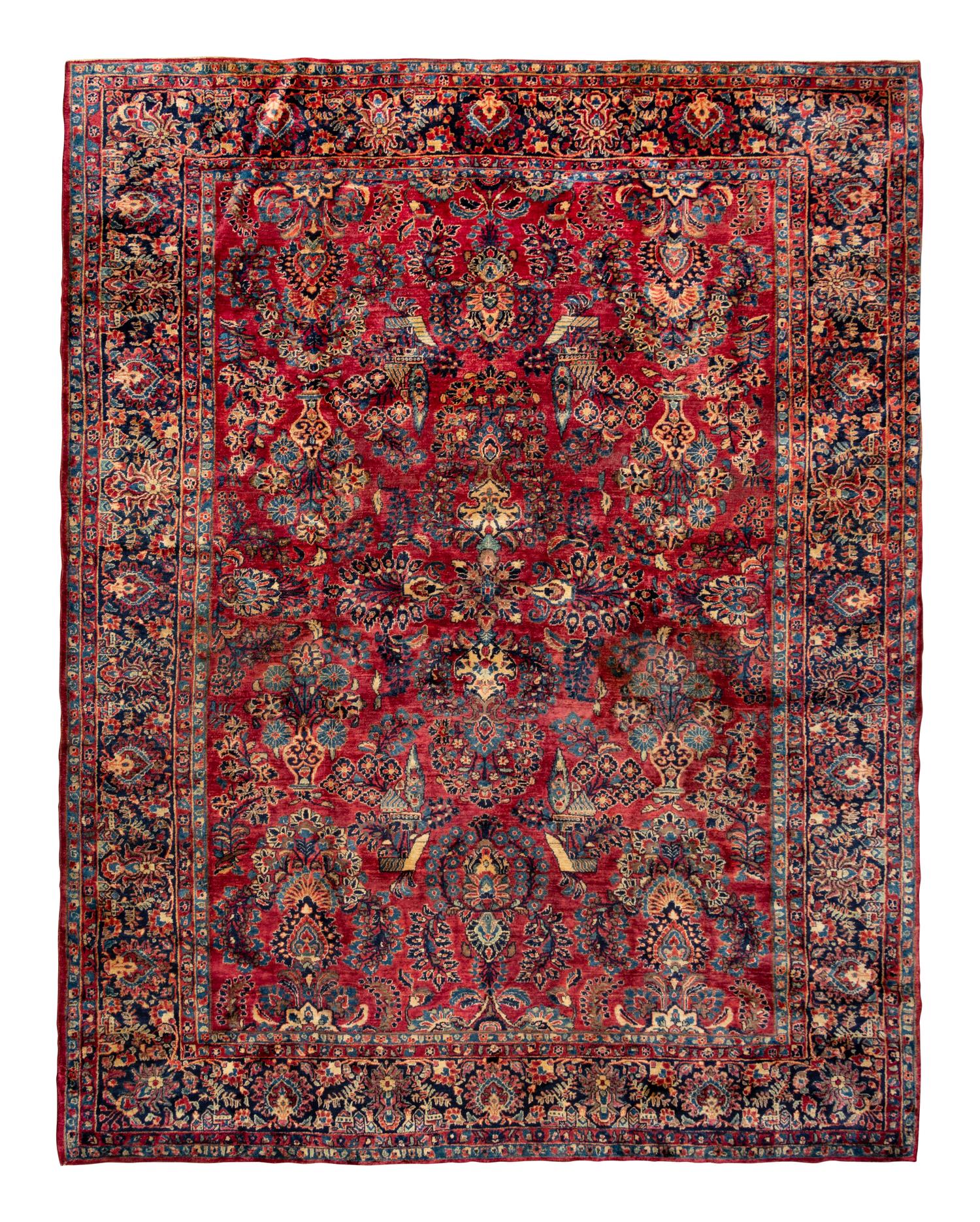 A Sarouk Wool Rug