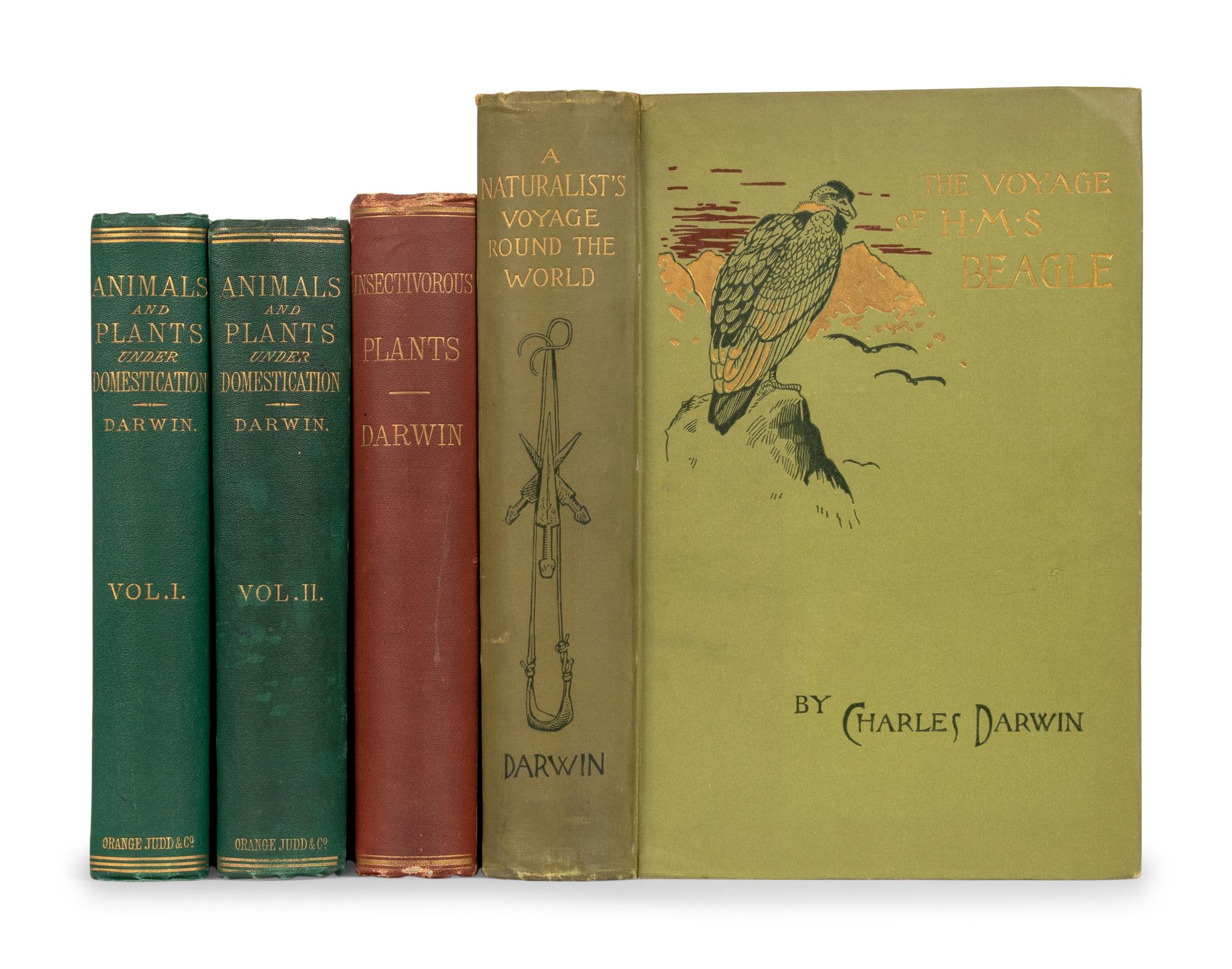 DARWIN, Charles (1809-1882). A group of American editions, comprising: