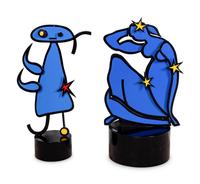 Two Painted Aluminum Sculptures after Matisse and Miro