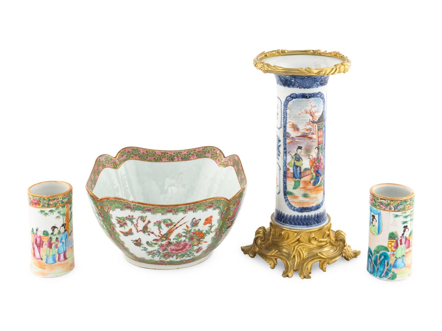 A Group of Chinese Export Porcelain Articles