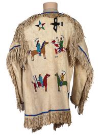 Sioux Pictorial Beaded Hide Jacket