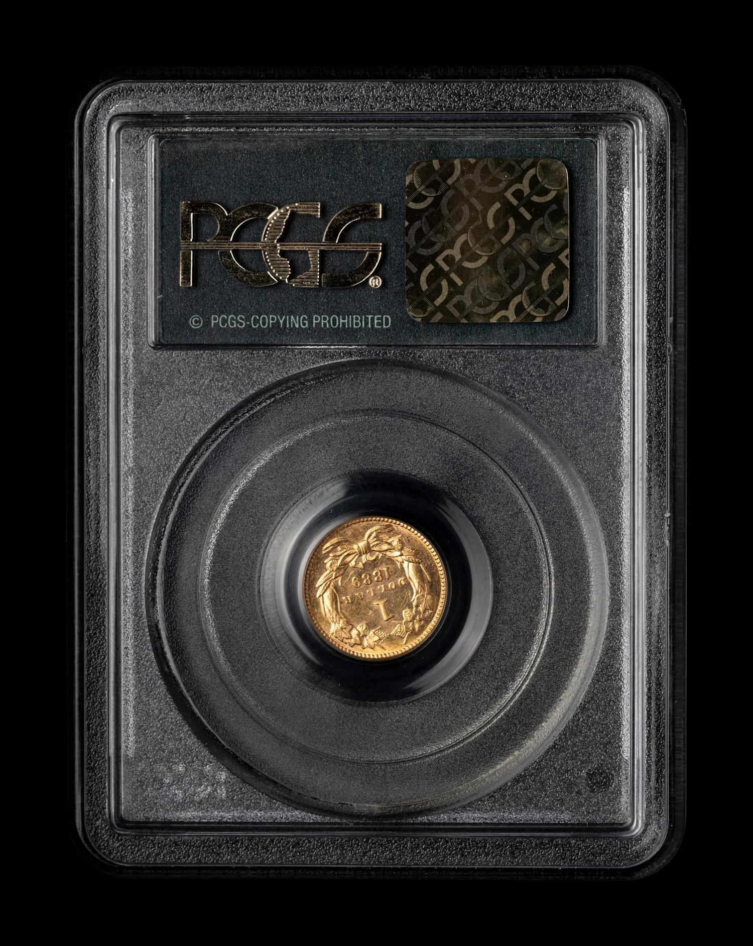 An 1889 Indian Princess $1 Gold Coin (PCGS MS61)