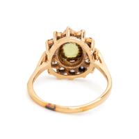 SPHENE AND DIAMOND RING