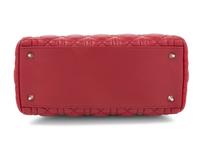 Christian Dior Red Leather Cannage Small Lady Dior Bag, 2008