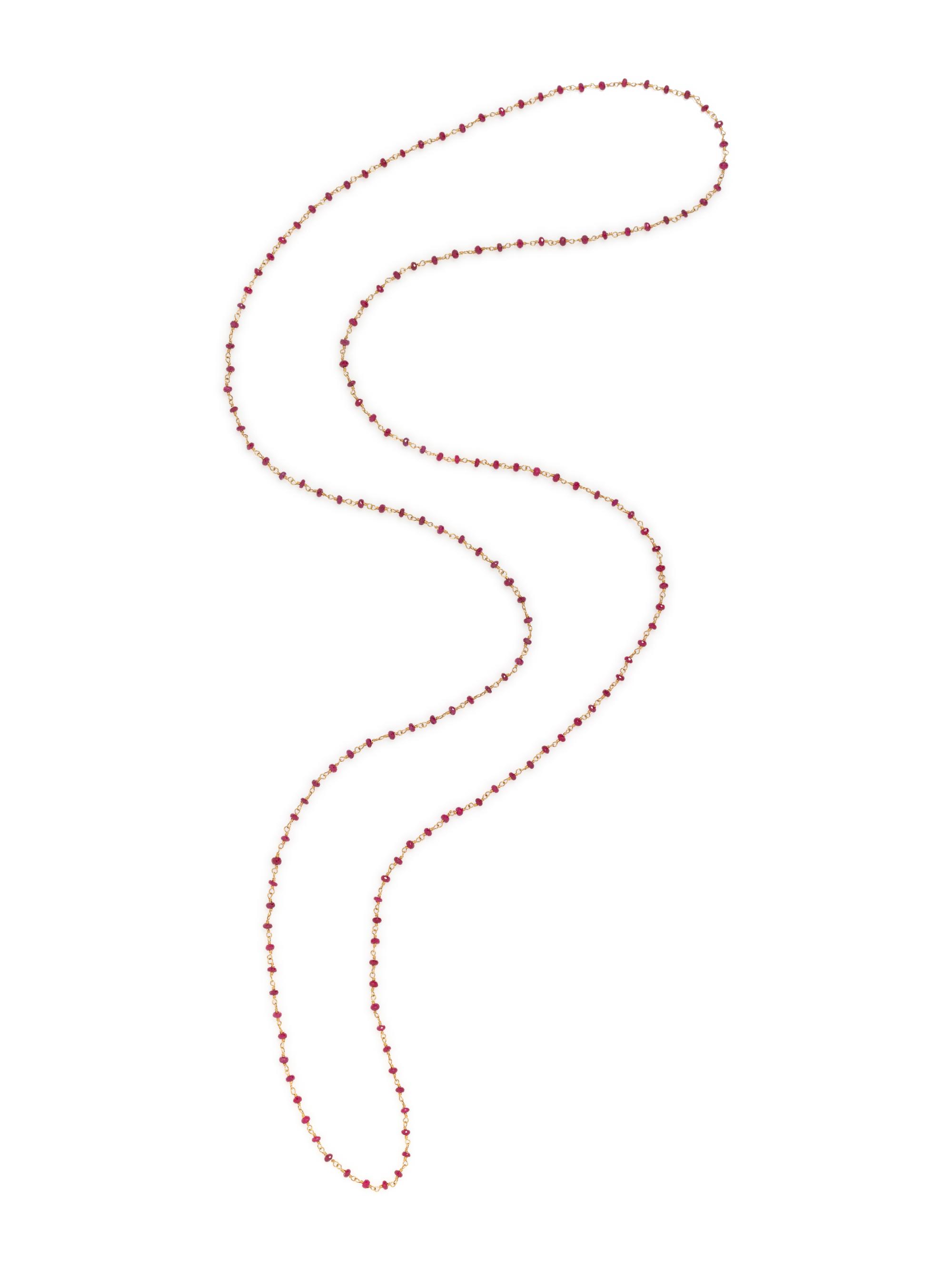 RUBY LONGCHAIN NECKLACE