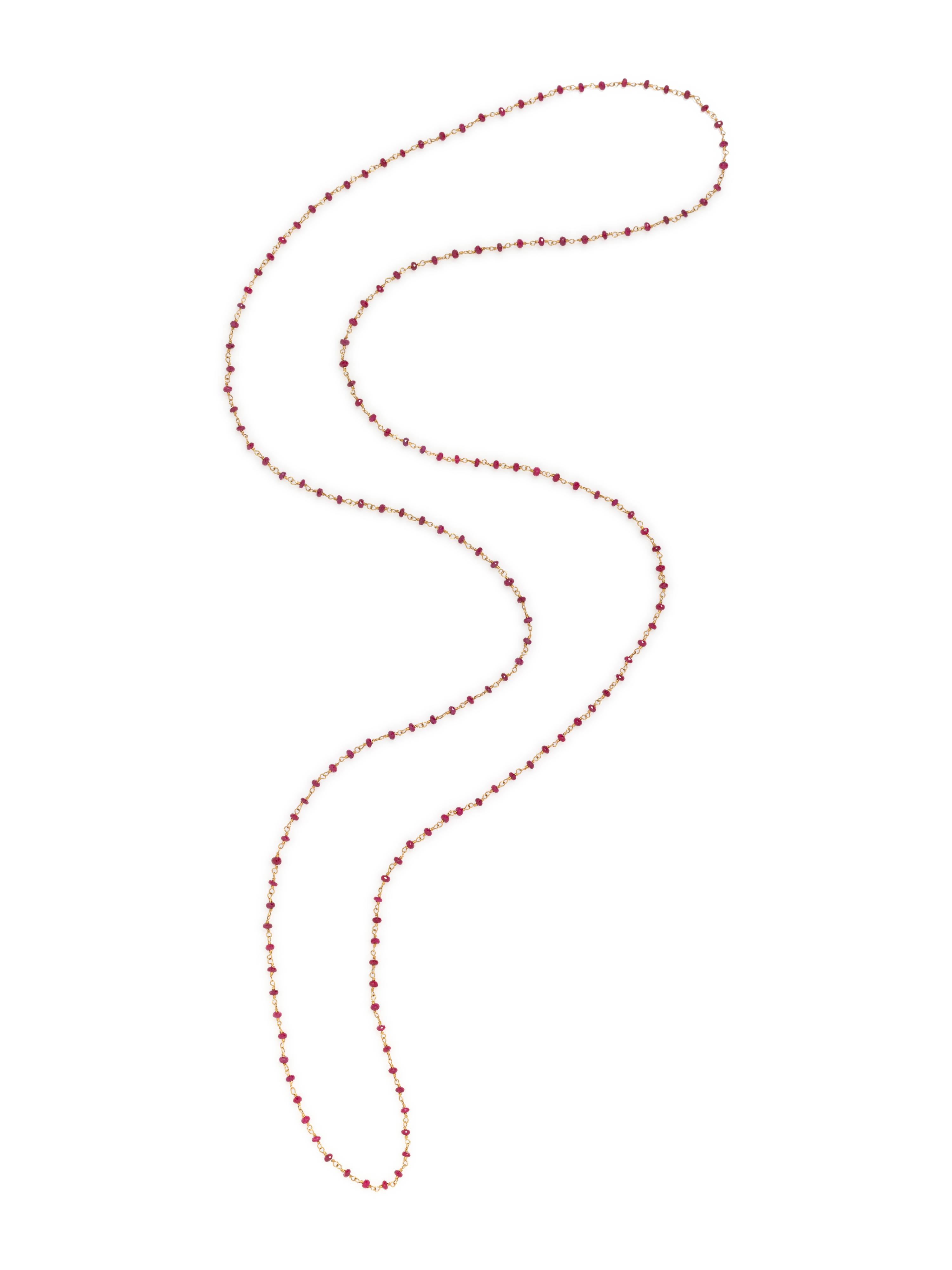 RUBY LONGCHAIN NECKLACE