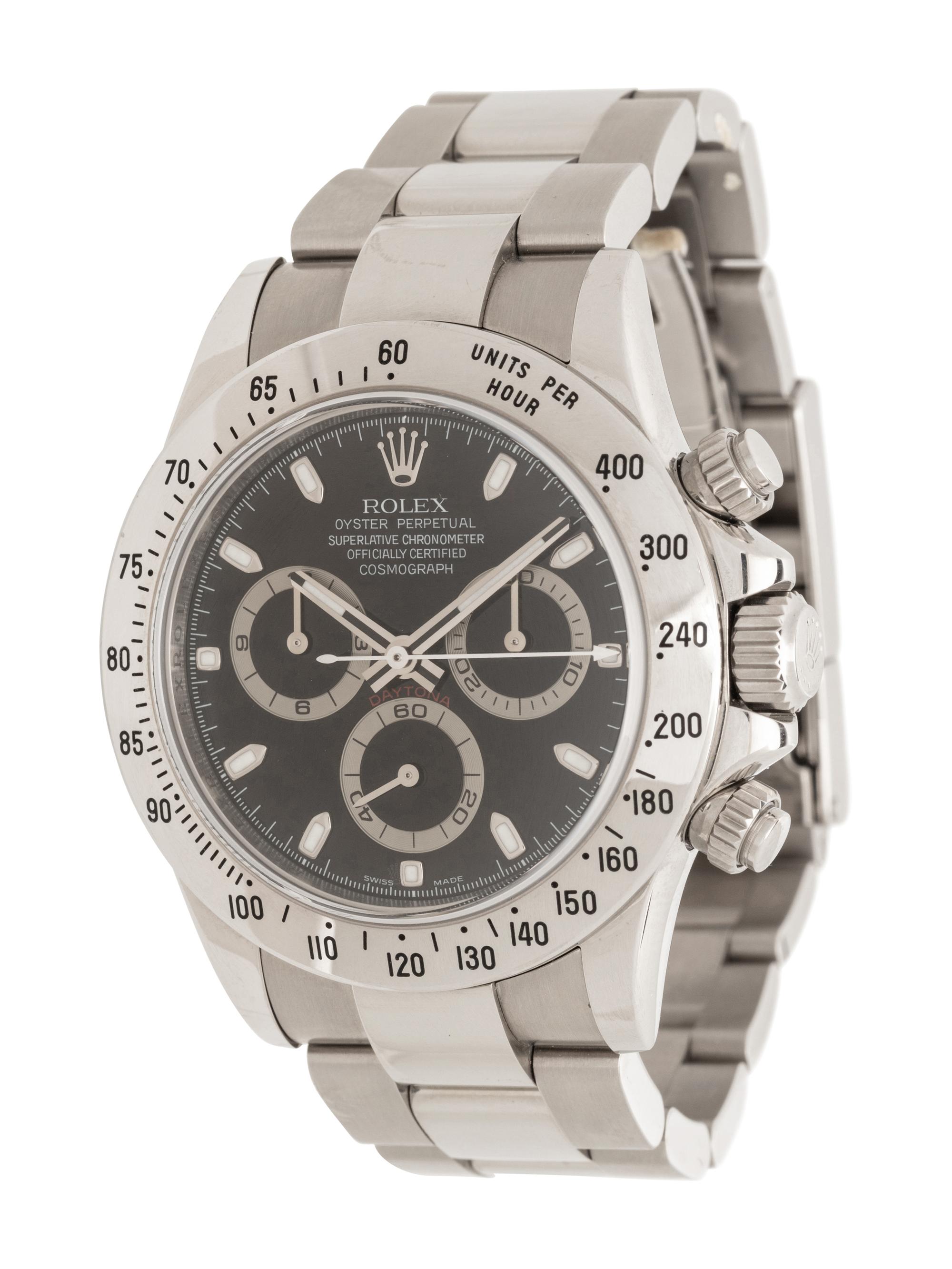 ROLEX, REF. 116520 STAINLESS STEEL 'COSMOGRAPH DAYTONA' CHRONOGRAPH WATCH, BOX & PAPERS