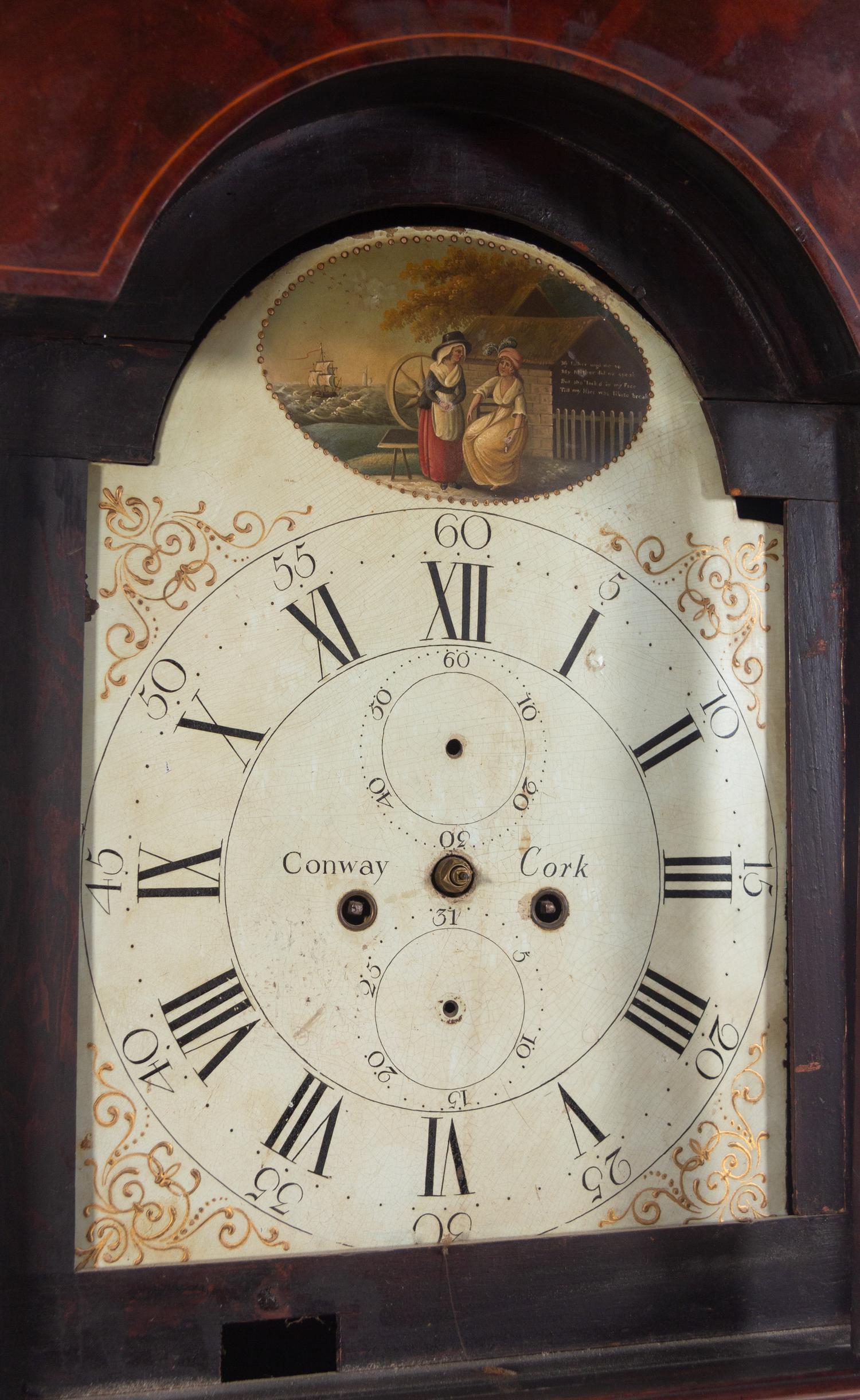 An Irish George III Mahogany Tall Case Clock