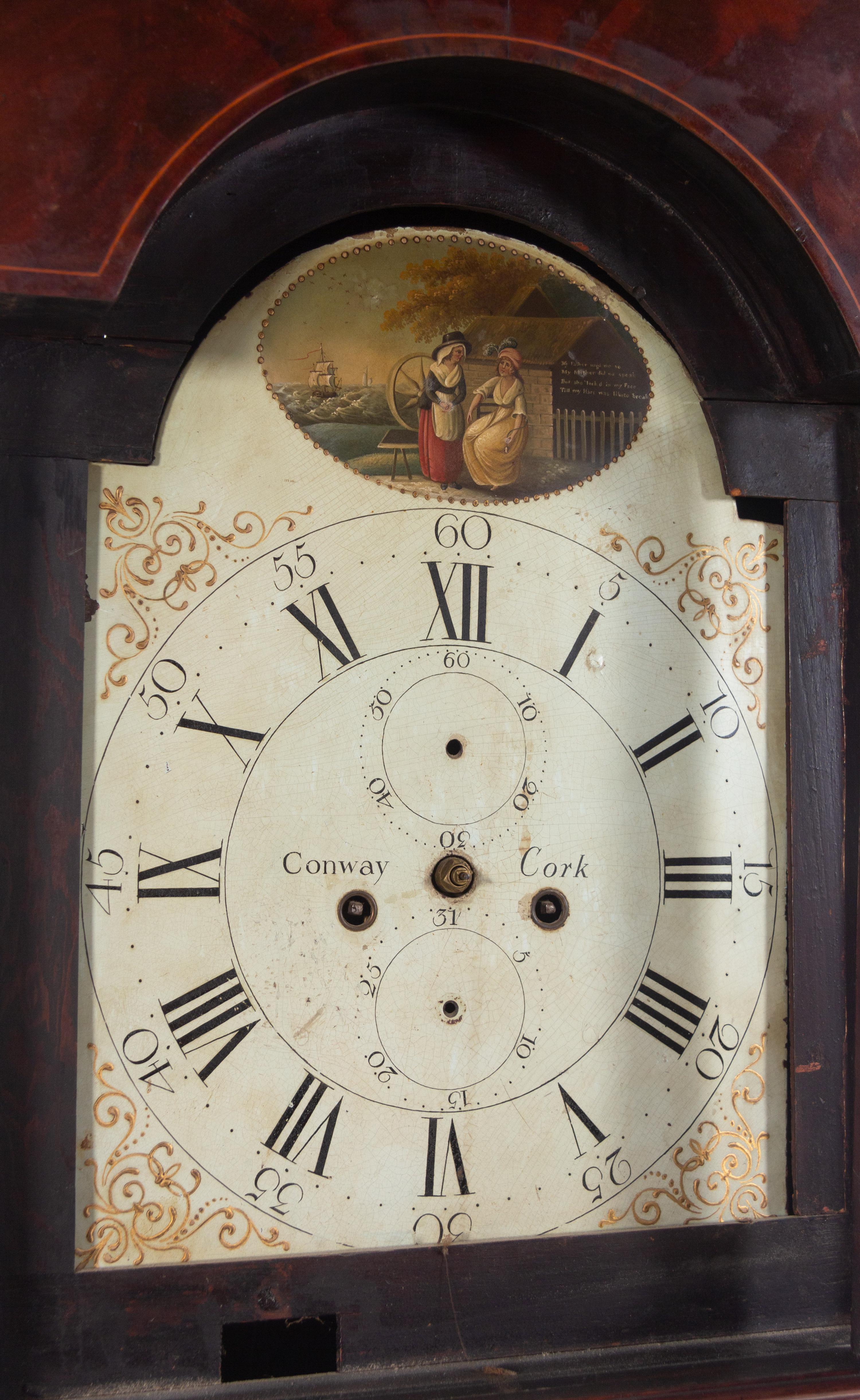 An Irish George III Mahogany Tall Case Clock