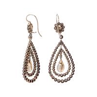 DIAMOND AND PEARL EARRINGS