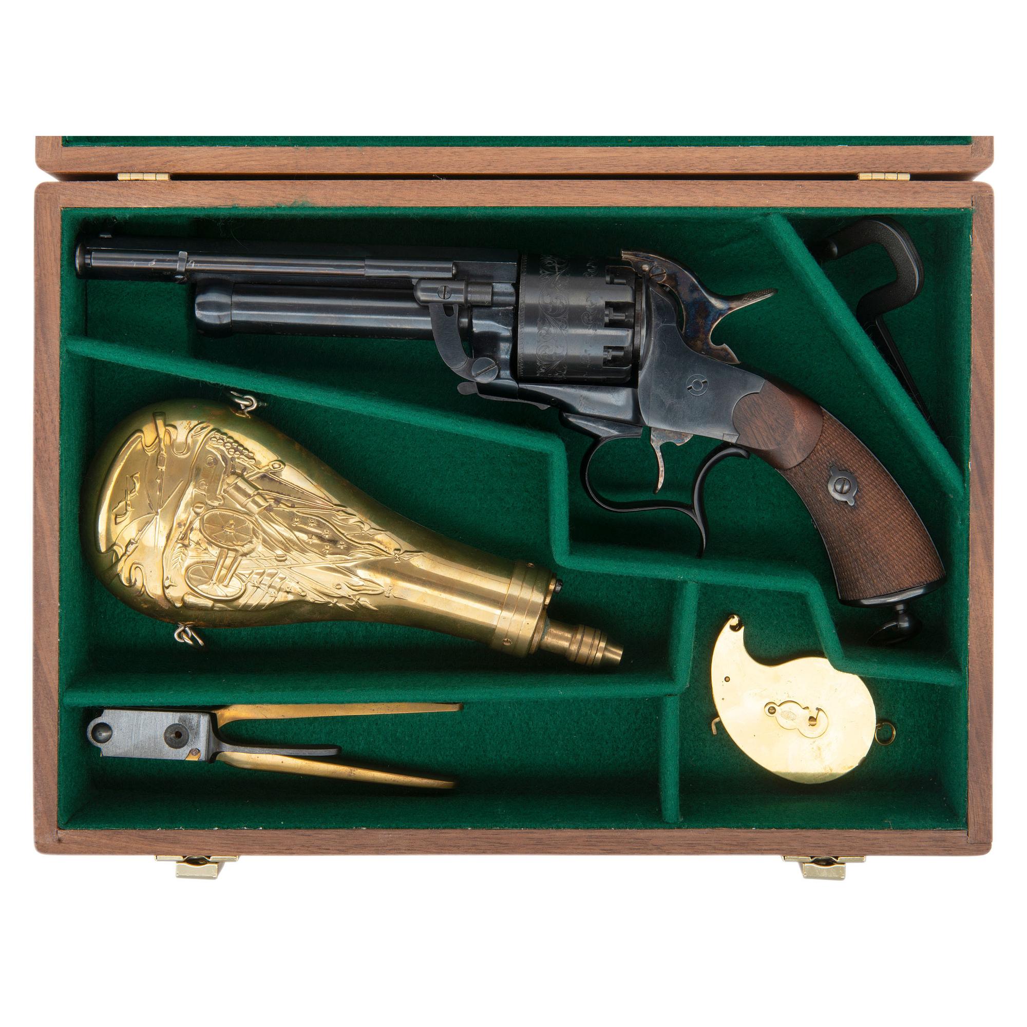 Cased Replica LeMat Revolver with Accessories by Pietta