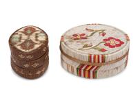Northeastern Quilled Birch Bark Boxes