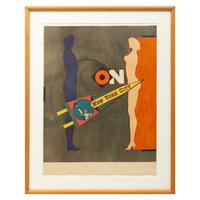 Richard Lindner (American/German, 1901–1978) — On (from Fun City ). 1971