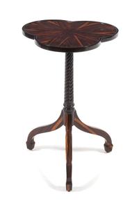 A Regency Style Calamander Side Table Height 29 1/8 inches. — 20TH CENTURY