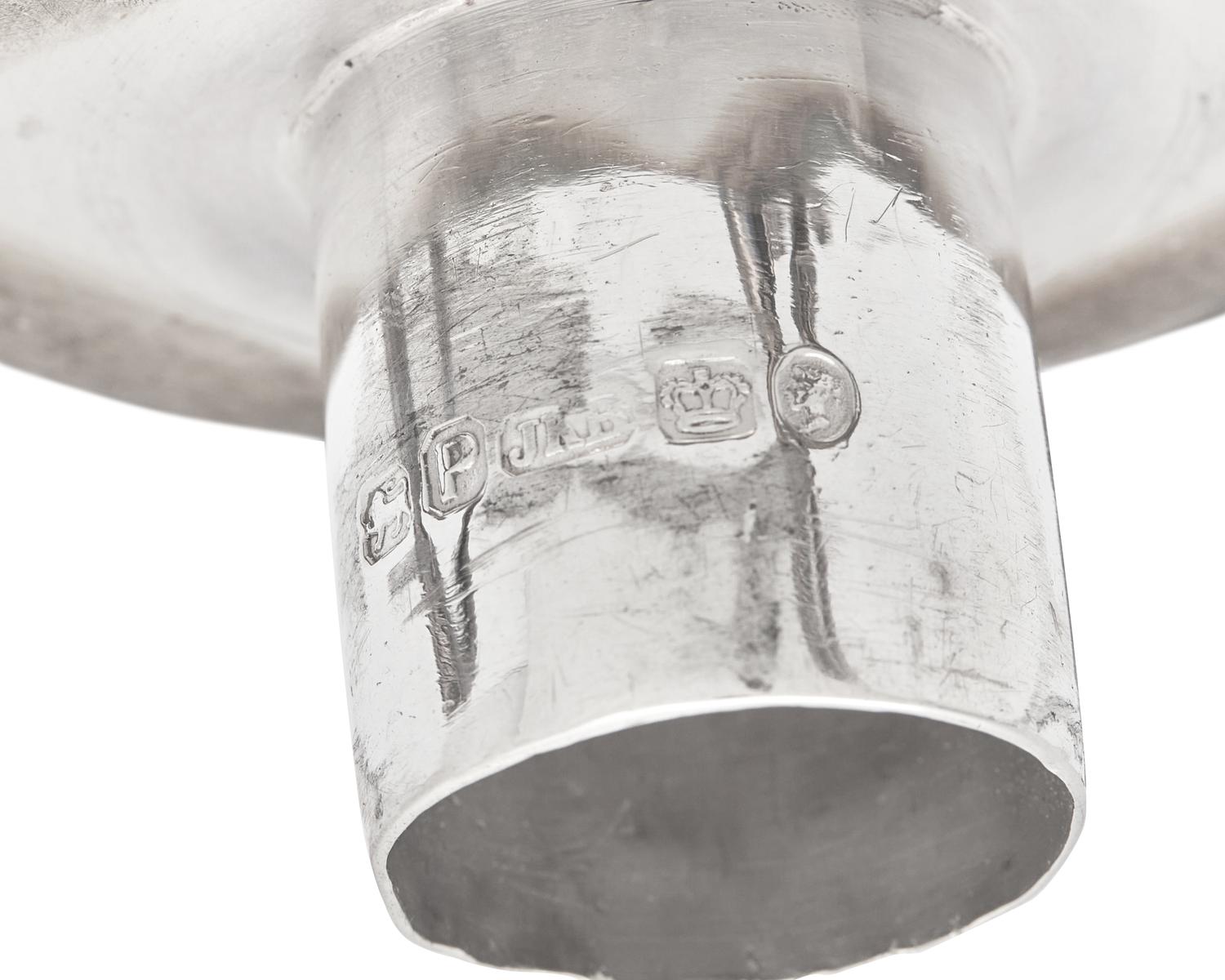 A Pair of Victorian Weighted Sterling Silver Four-Light Candlesticks, James Kebberling Bembridge for Hawksworth, Eyre, & Co., Ltd., Sheffield, 1882