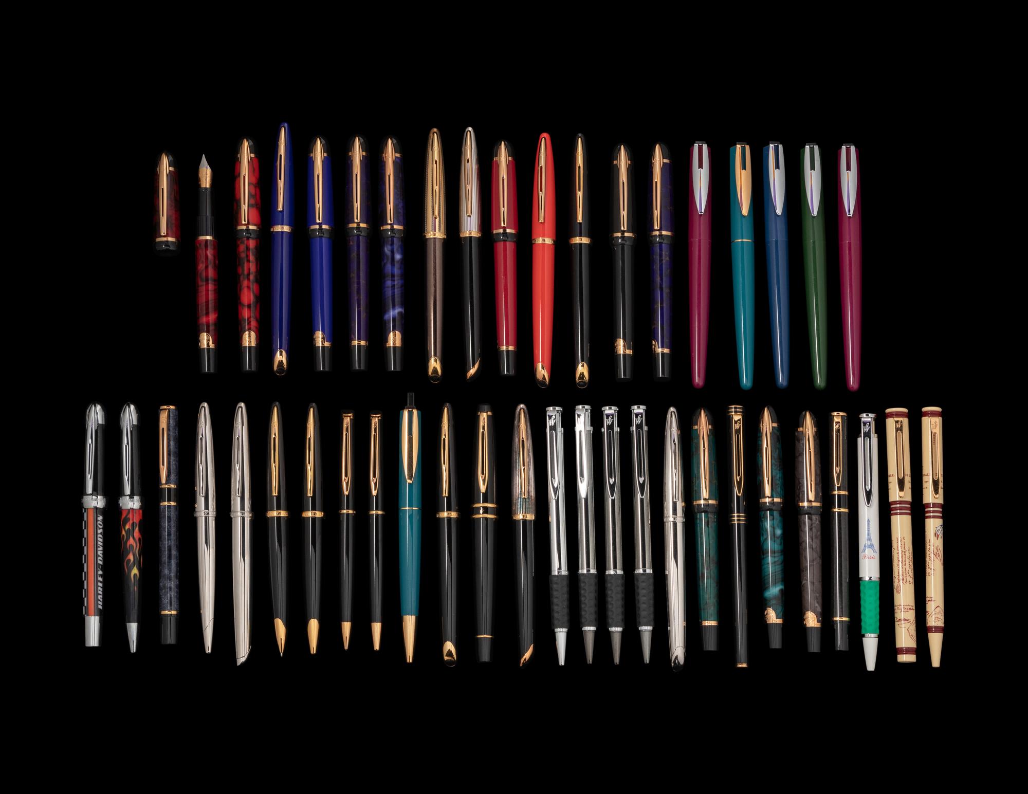 A Large Collection of Forty-Four Waterman Writing Instruments