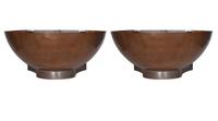 A Pair of Copper and Iron Wall Sconces 15.5" W x 15.5" D x 7.5" H — England, Circa 1920