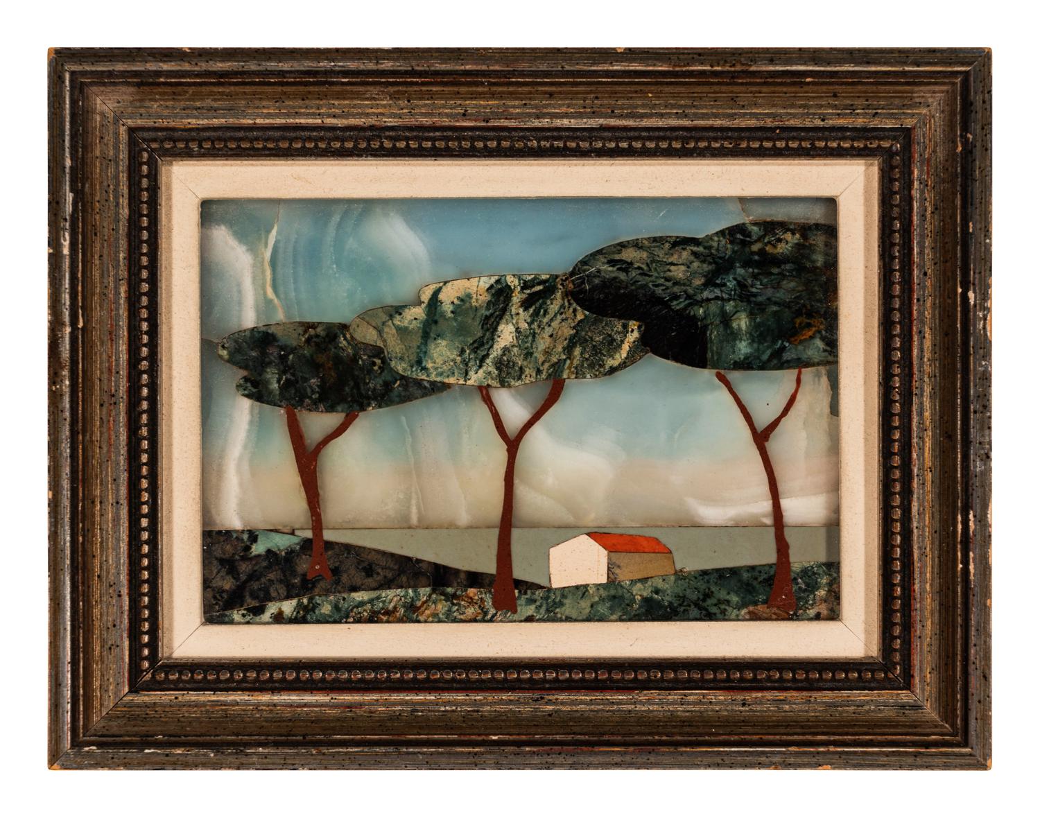 Five Framed Pietra Dura Plaques