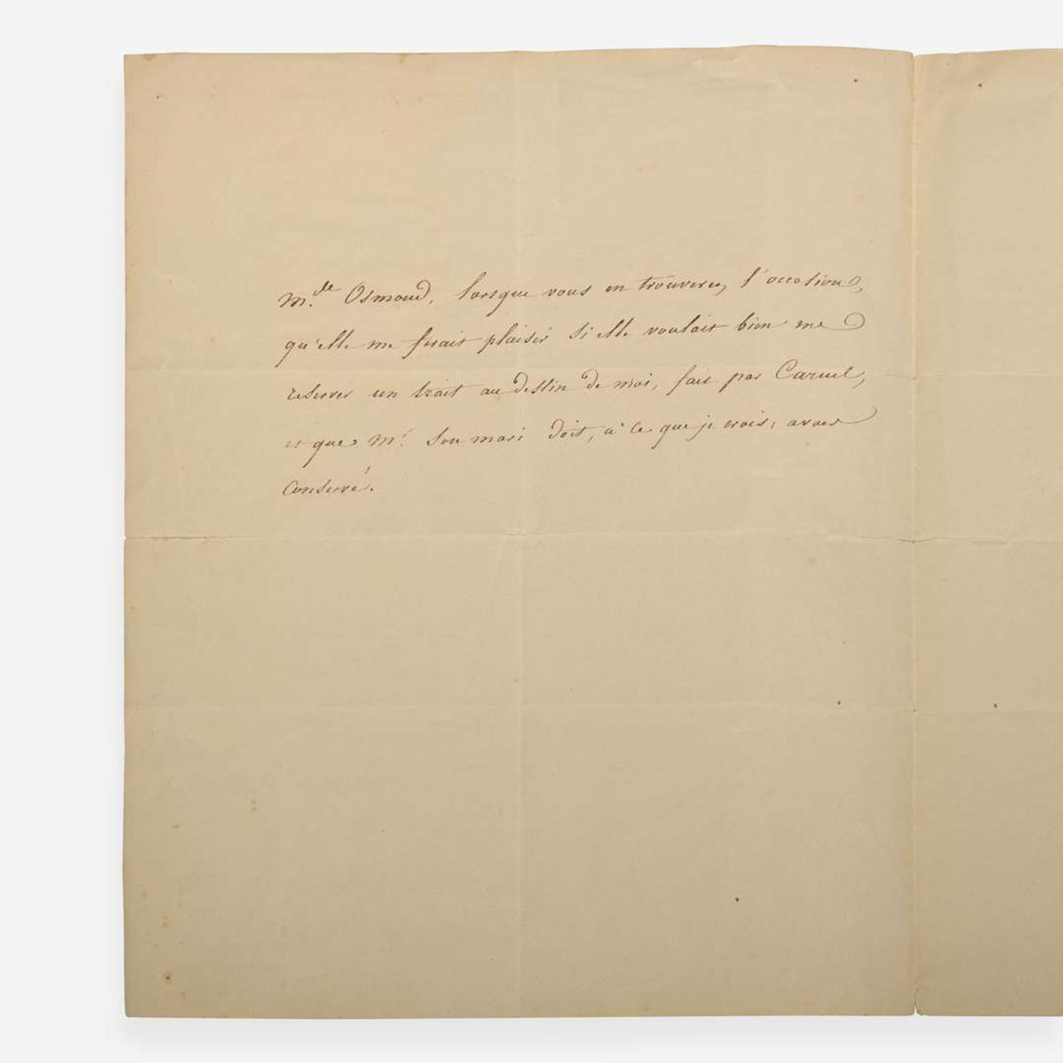 [Bonaparte, Napoleon] Talleyrand-Perigord, Charles Maurice de Manuscript Letter, signed