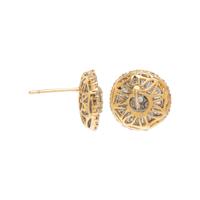 YELLOW GOLD AND DIAMOND EARRINGS